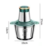 1 PCS Electric Meat Grinder 3L Blenders Stainless Steel Multifunction Vegetable Chopper Slicer EU Plug 6