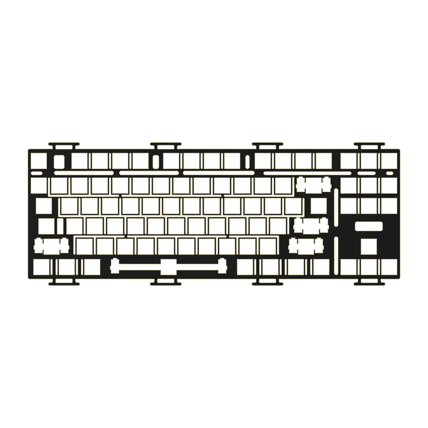 Akko-monsgeek m3 Teclado Mecânico Faça Você Mesmo Kit Fr4 Placa Pom para Monsgeek m3 - Imagem 3