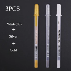Sakura Gelly Roll Gel Pens - Artistic White Ink Set (Gold Silver white)