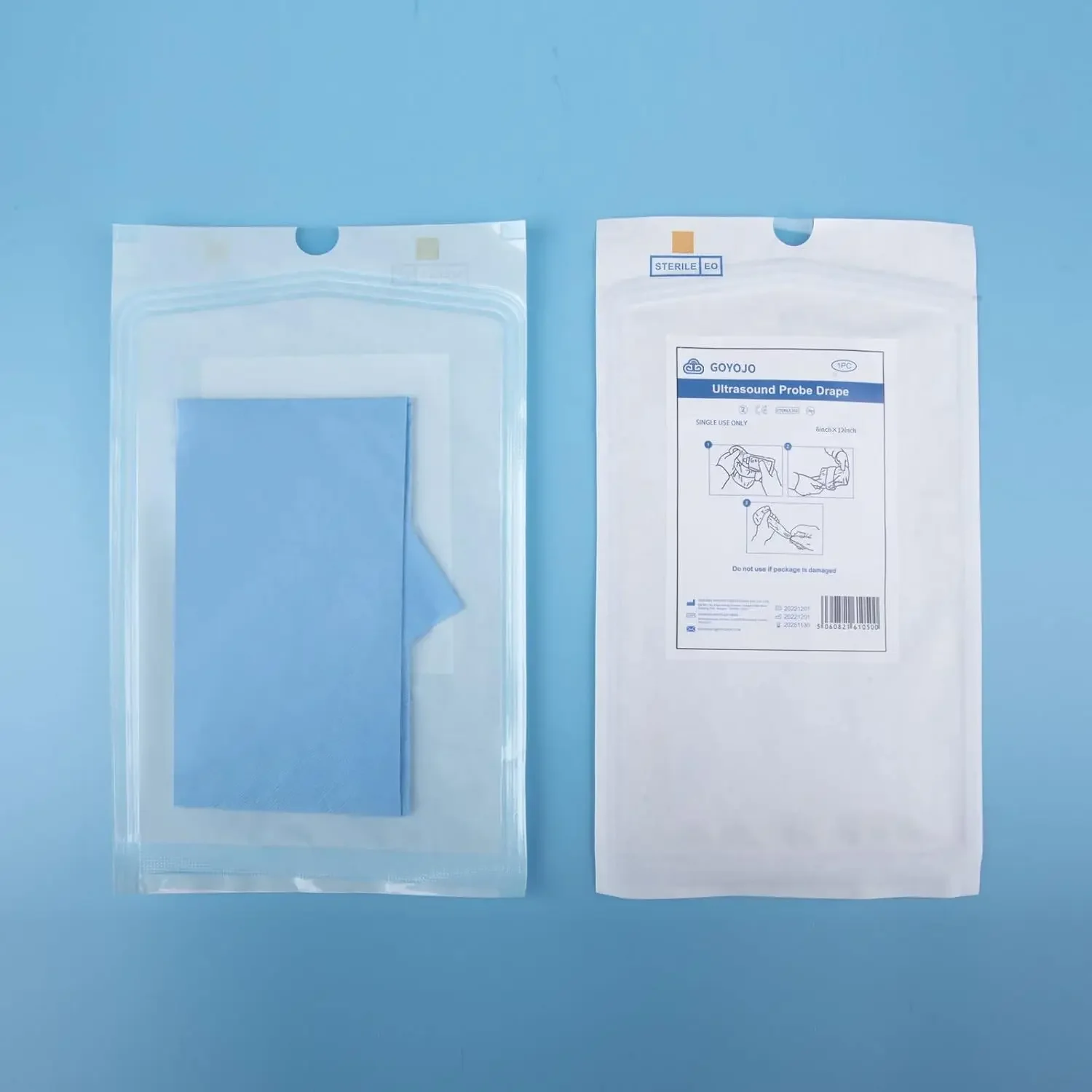 Ultrasound Probe Cover-Latex-Free Sterile Disposable Clear, 6 X 12" Protects and Extends Equipment and Instrument Life