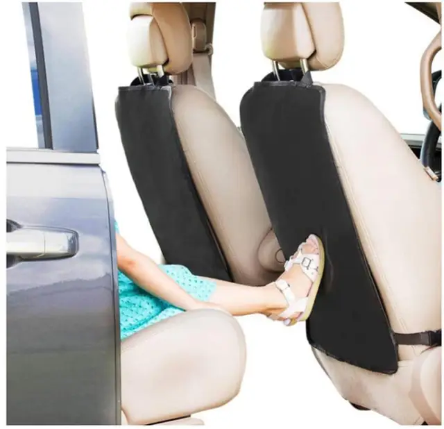 Autositz-Rückenlehne Kinder Anti-Kick-Pad Rückseite hinten Anti-Schmutz-Universal-Leder-Schutzpolster  Aufbewahrungstasche All-Inclusive