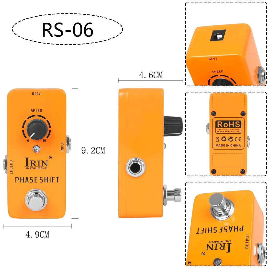 IRIN NEUE Guitarra Effekt Pedal Kompression Fuzz Overdrive Distortion Boost Bass True Bypass Pedale Elektrische Gitarre Zubehör – Detail 13