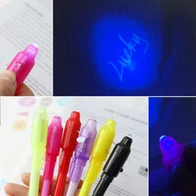 

Luminous Light Pen Invisible Ink Pen 2 In 1 UV Black Light Combo Drawing Magic Safe Marker Learning Education Toy For Children