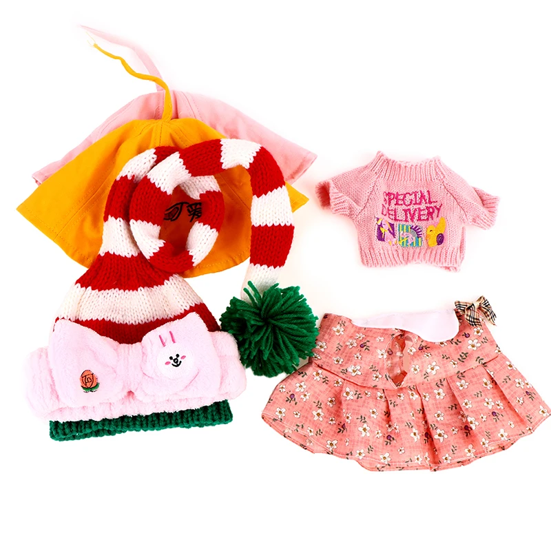 30cm Mini Yellow Duck Plush Toy Clothes and Accessories Cute Plush Doll Soft Animal Doll Toy Birthday Gift