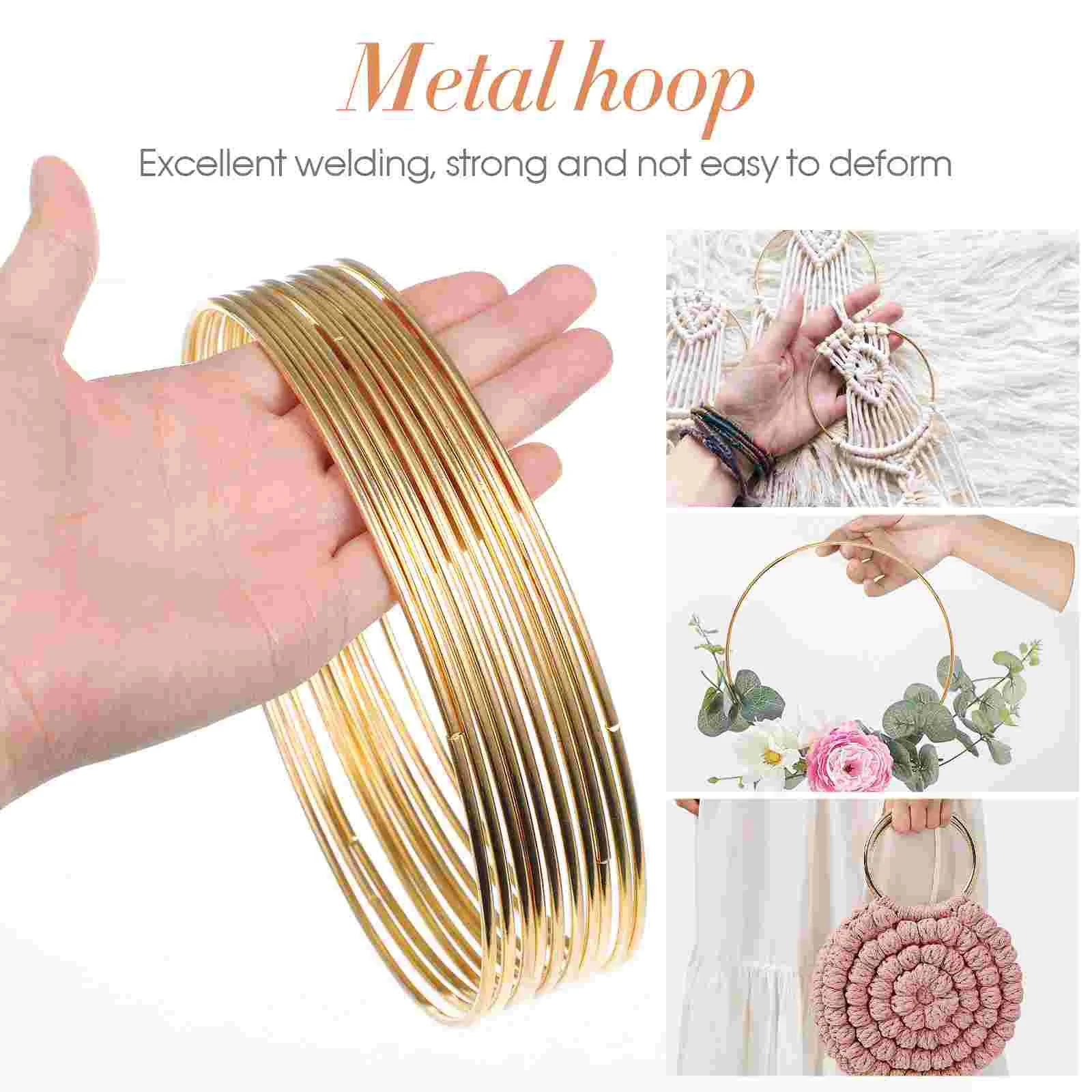10pcs 16cm Simple Dreamcatcher Round Silver Metal Ring for DIY dreamcatcher ring metal dreamcatcher ring 5