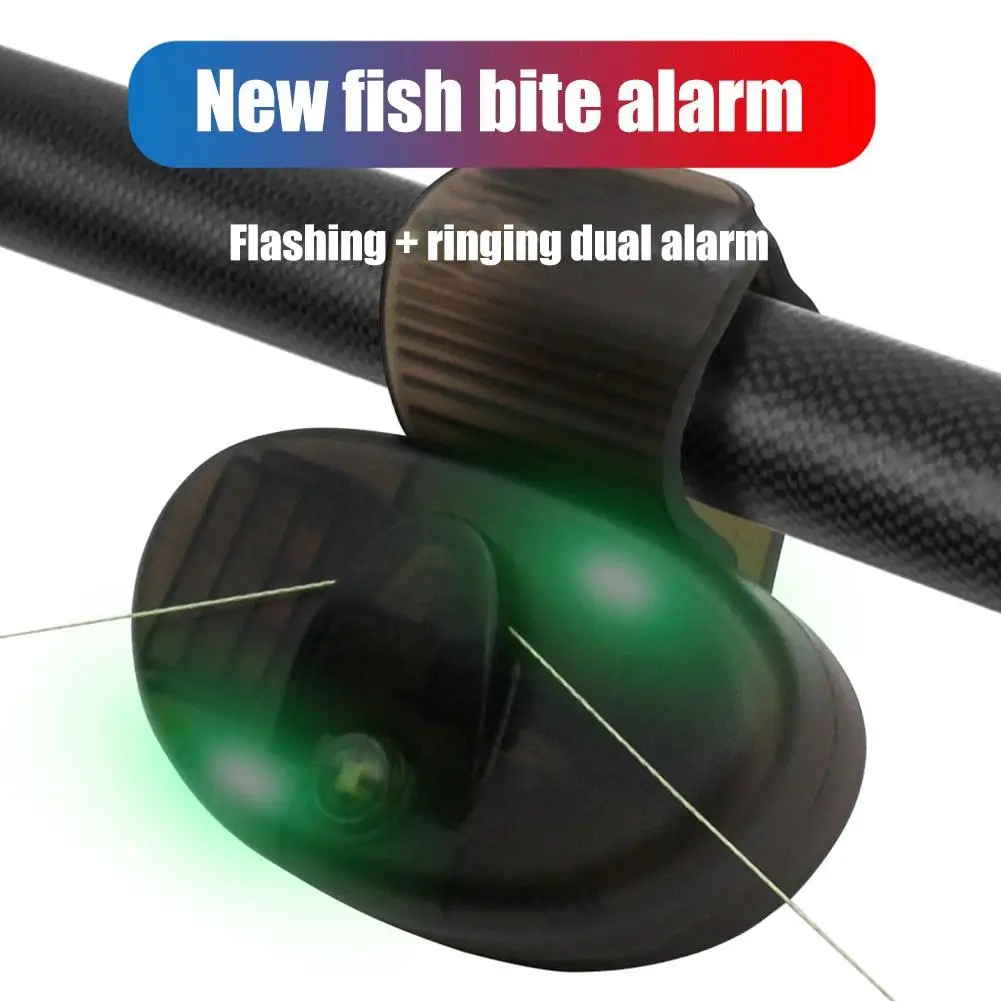 1-10pcs LED Indicador with Loud Sound Bell Clip Fish Illuminated Bite Indicator Sensitive Electronic Indicator Fishing Accessory