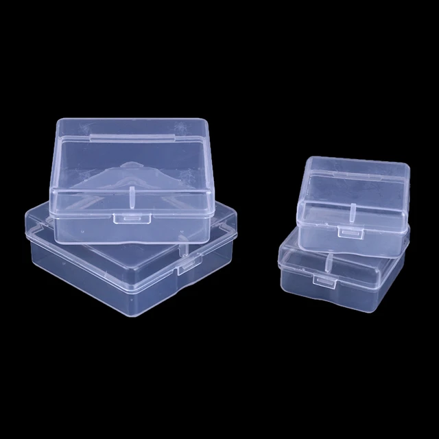 1Pcs Mini Boxes Rectangle Transparent Plastic Jewelry Storage Case  Container Packaging Box for Collecting Small Items Supplies - AliExpress