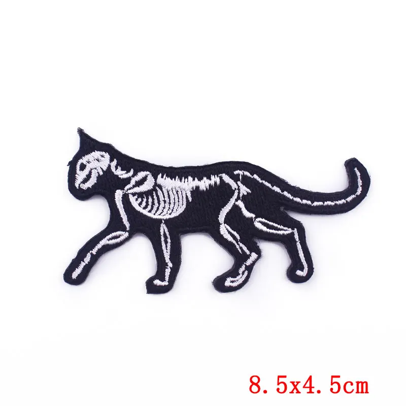 Punk Ghost Patch Finger Schädel Stickerei Patches Für Kleidung Thermoadhesive Patches Auf Kleidung Tier Katze Patch Für Kleidung – Detail 26