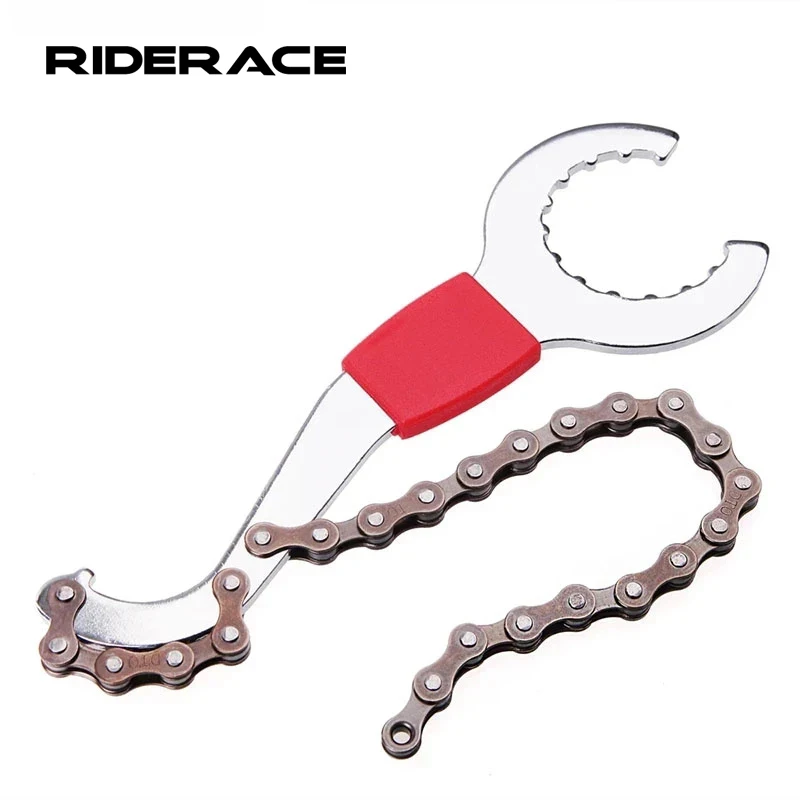 

3 in1 Multifunction Utility Tools Bike Chain Whip Bottom Bracket Bicycle Repair Tools Freewheel Wrench Repair Remover Tool R0012