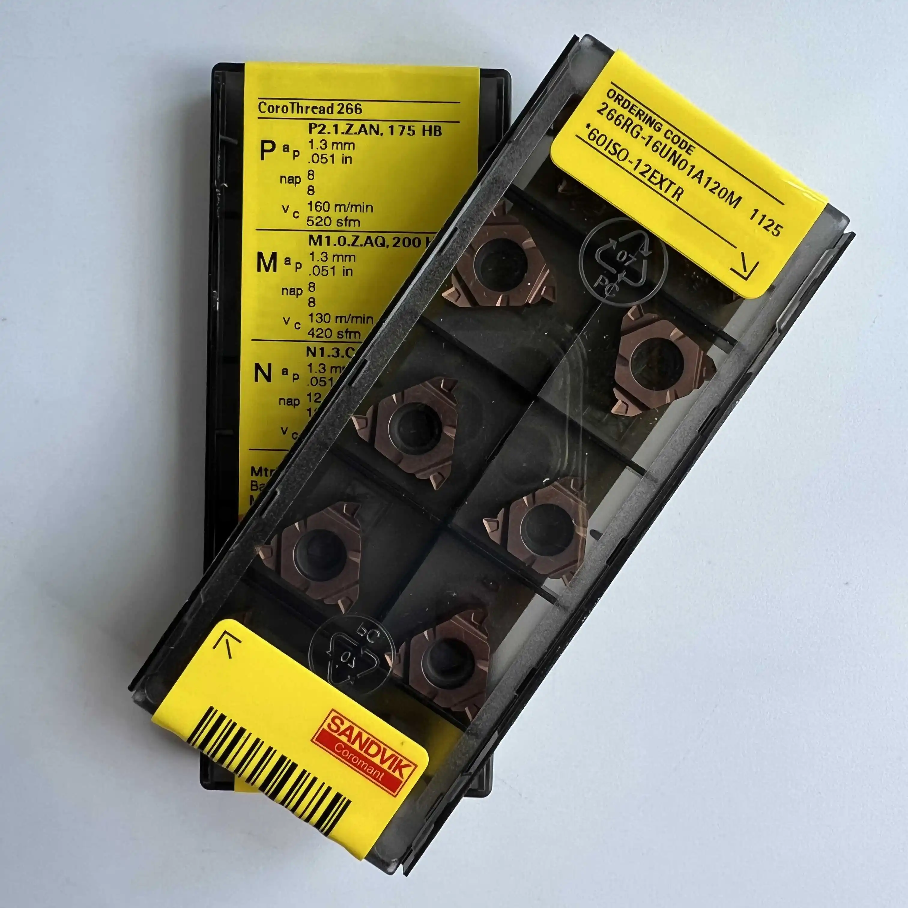 

Sandvik / 266RG-16UN01A120M 1125 /Carbide inserts 10Pcs