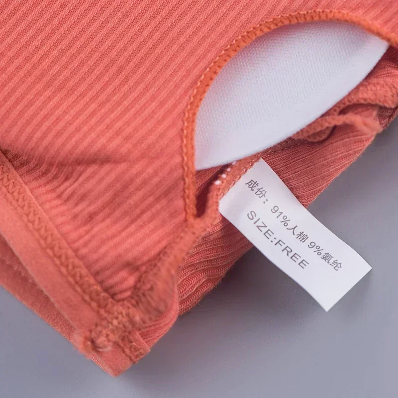 Female Solid Lingerie Wireless Bralette Women Rib Crop Tops Sexy Active Bras No Wire Push Up Bra Intimates Brassiere Underwear 5