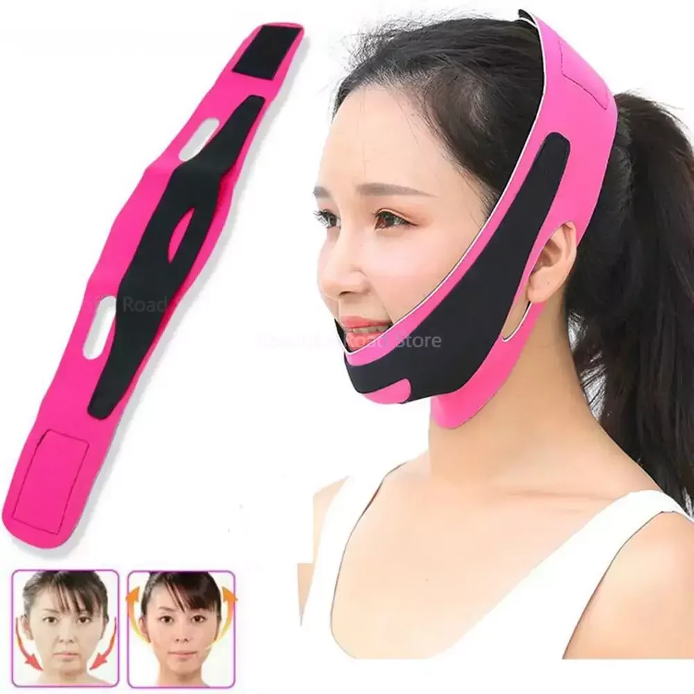 1pcs Face-Lift Reduce Double Chin Bandage Face V-Shaped Lift Up Belt Thin Neck Mask Sleeping Skin Care Wholesale