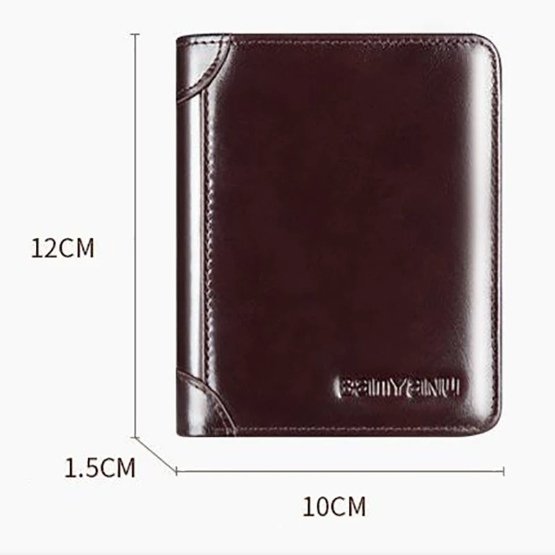 1 szt. Na prawdziwa skóra dla mężczyzn portfele portfel męski wizytowniki kredytowe prezenty urodzinowe dla mężczyzn prezenty dla chłopaka, męża