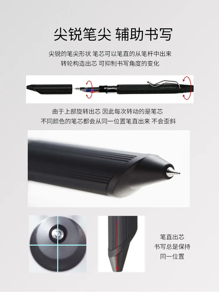 Japan Original Kugelschreiber JETSTREAM SXN1003 Low Center Gravity Ultrafeiner Ölstift, Lernbüro-Signatur-Briefpapierstift – Detail 8