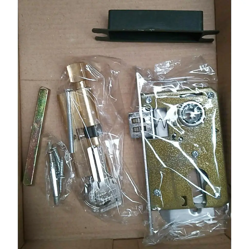 사무실 또는 프론트 문짝 입구 레버 문짝 핸들, 3 키 포함, 5