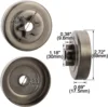 3/8 6T Clutch Drum Sprocket Washer E-Clip Kit for STIHL Chainsaw MS170 MS180 MS210 MS230 MS250 017 018 021 023 025 1123 640 2003 3