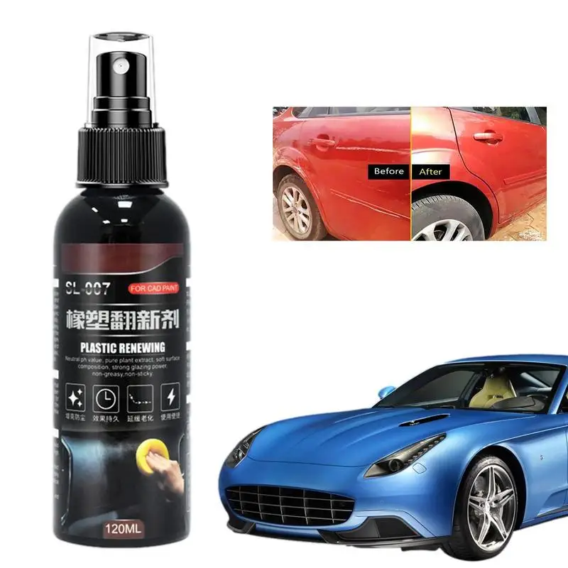 

Protectant Spray For Car Interior 120ML Vehicle Detailing Restorer Liquid Car Cleaning Tools All Purpose Solvent For Trucks SUVs