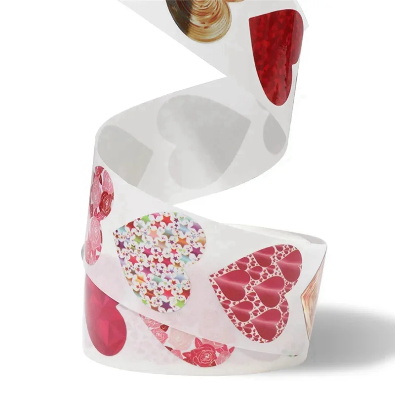 Envelope Invitation Heart Shape Seal Labels Valentines Day Wedding Gift Box Bag Decoration Birthday Party