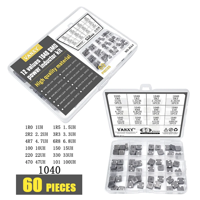 Swpeet 30 stuks 6 maten 10UH-2.8A 22UH-2.8A 33UH-2.8A 47UH-1.96A 100UH