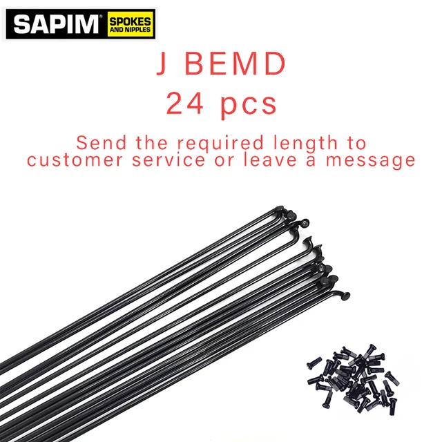 Bicycle Spokes SAPIM Champion 2.0 Round Spokes Jbend/straight Pull