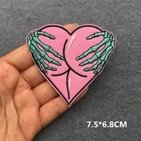 Shop Cartoon Patch: Embroidered Iron-On Patches for Clothing with Mountain Water Landscape Design - Sewing Sticker, Clothes Badges Online - Image 6