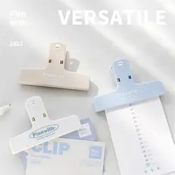 High Quality Magnetic Clamp Long Tail Binder Handy Stationery Storage Box Charming Elliot Folder Convenient And Practical Lovely