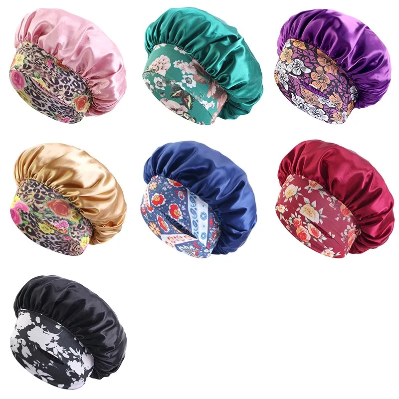 Hair Bonnet for Sleeping Silk Hat Satin Hat Hair Night To Sleep Bonnets Silk YM02 5