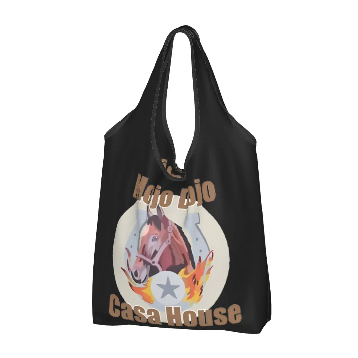 

Многоразовые домашние продуктовые сумки ryан Gosling Mojo Dojo Casa, складные сумки для покупок, машинная стирка, Экологичная сумка для хранения, прикрепленная сумка