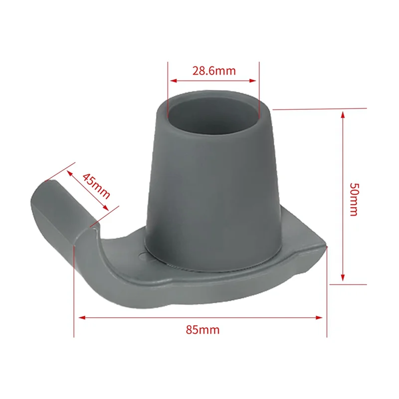 8 Pcs Walker Ski Glider Replacement Kit-Anti-Slip Plastic Walking Aid Parts Accessories