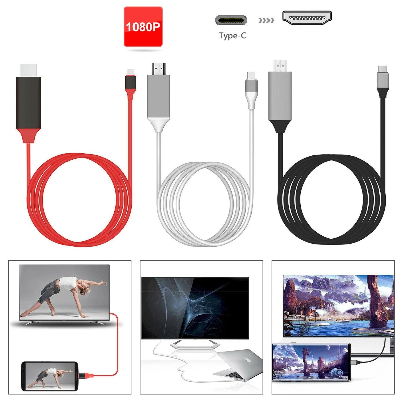 ƺ ο HDMI ȣȯ  ̺, ũҺ ȼ, USB 3.1 C to HD, Ｚ  ũ , 4K 1080P