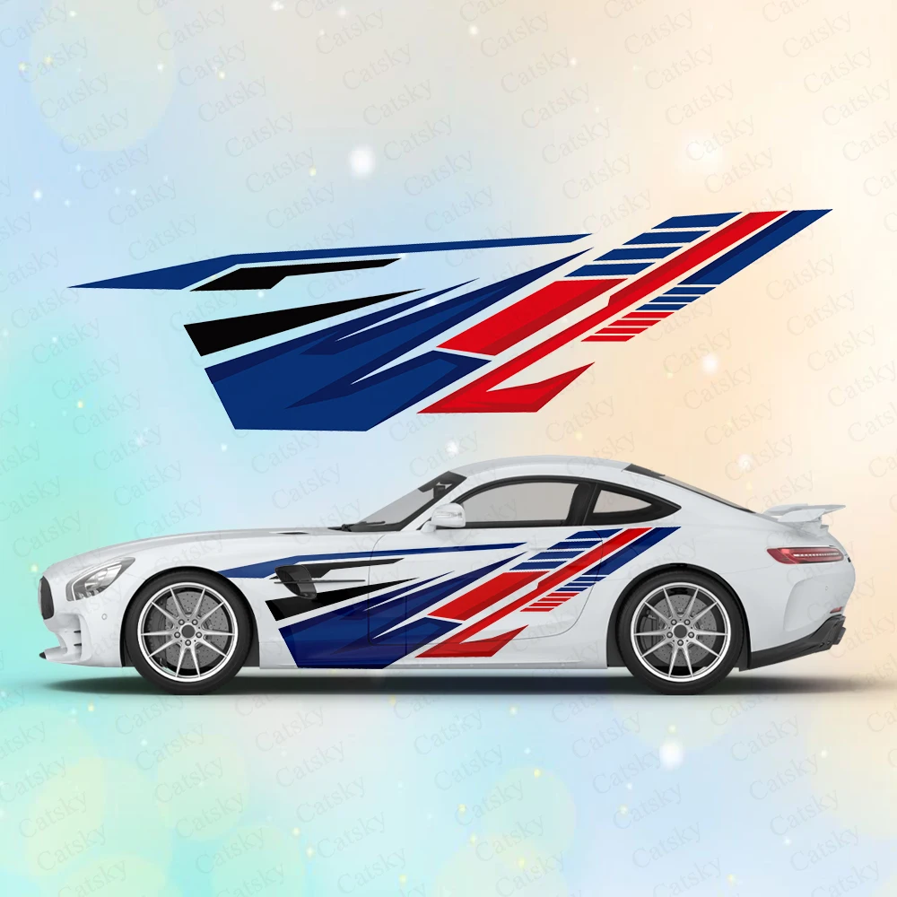 

Спортивные полосы, гоночный пламя, большие автомобильные наклейки и наклейки, наклейки для кузова автомобиля, боковые наклейки, водонепроницаемые Фотообои