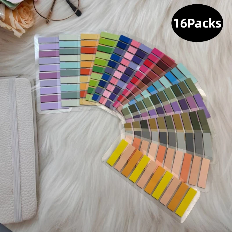 Transparent Colorful Index Creative Memo Pads Office School Stationery Self-Adhesive Stickers Sticky Note Pads 3200Sheets