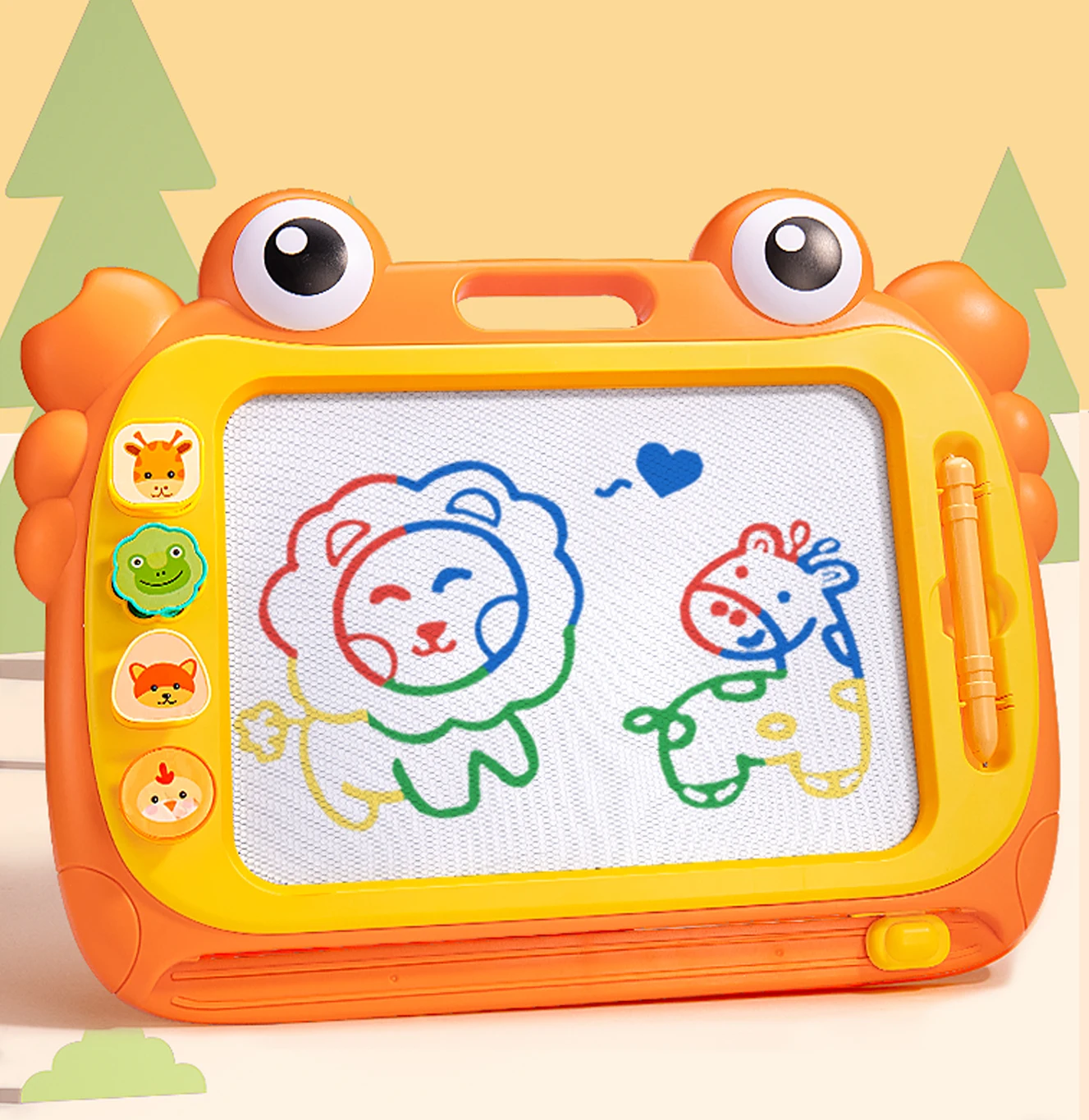 

Children Montessori Magnetic Drawing Set Cute Colour Drawing Board Kids Art Learning Educational Girl Toys for 3 Years Gifts