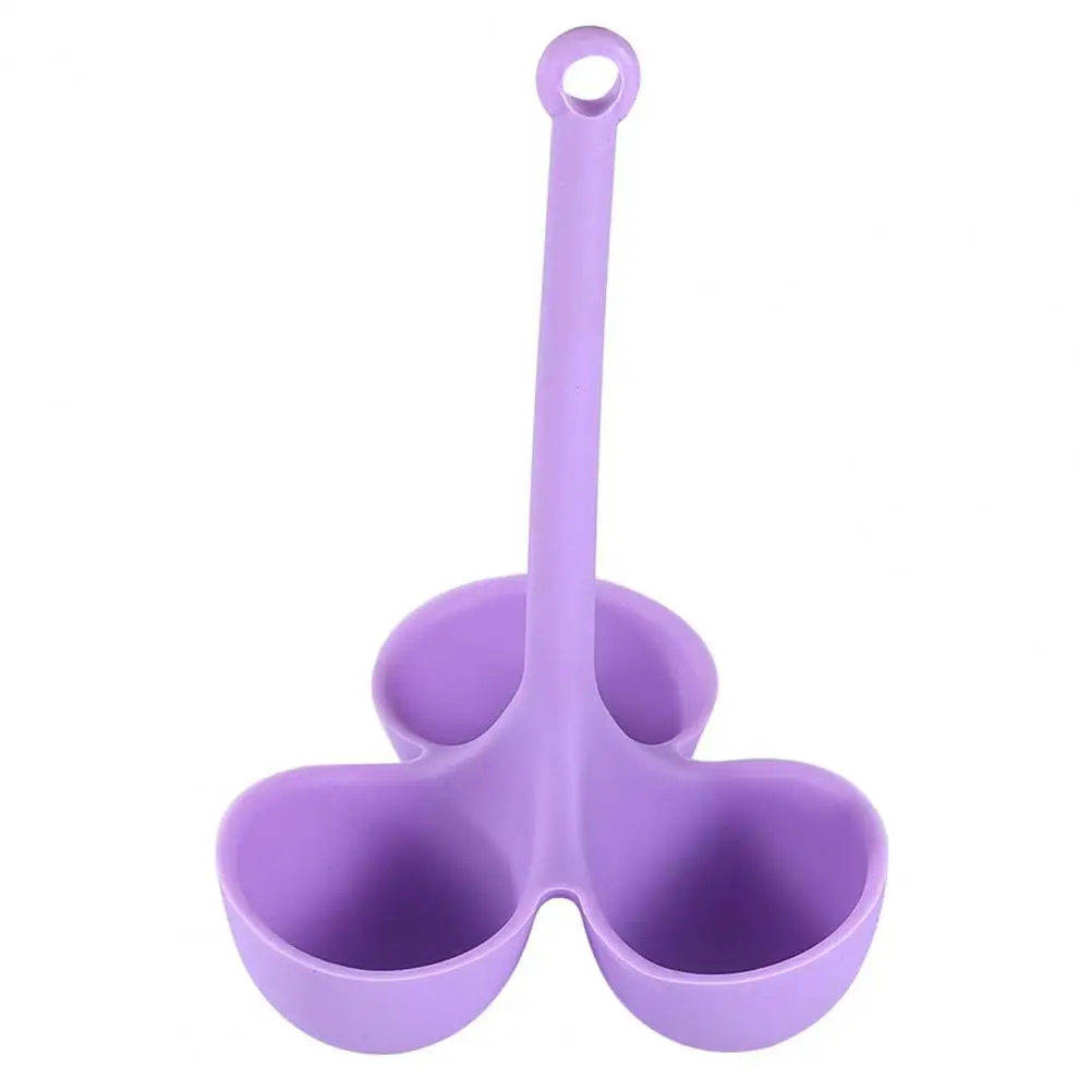 Egg Cooker Egg Poacher Silicone Egg Poacher Heat Resistant Egg Cooker Silicone Egg Steamer with Long Handle 3/5 Cavities