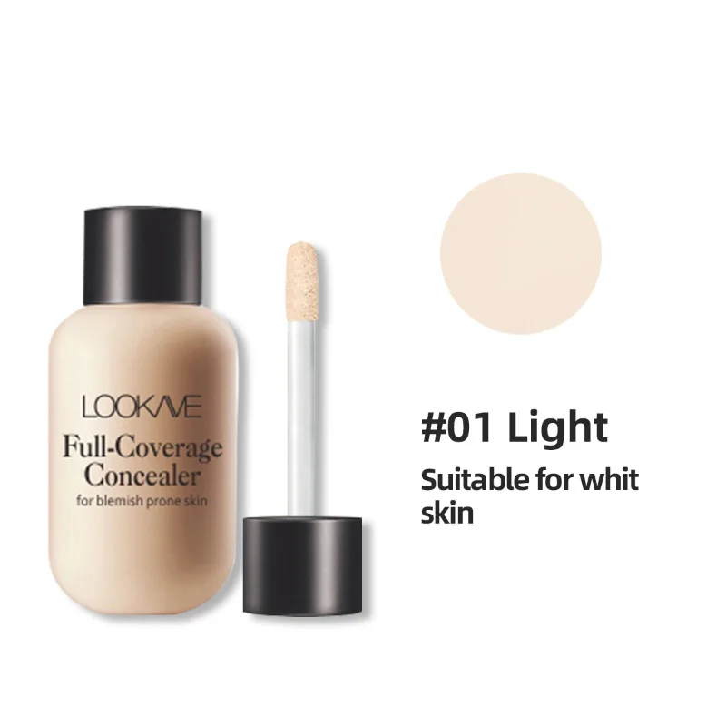 Waterproof Liquid Concealer 3 Colors Matte Full Coverage Acne Scars Dark Circles Foundation Whitening Lasting Makeup Cosmetics