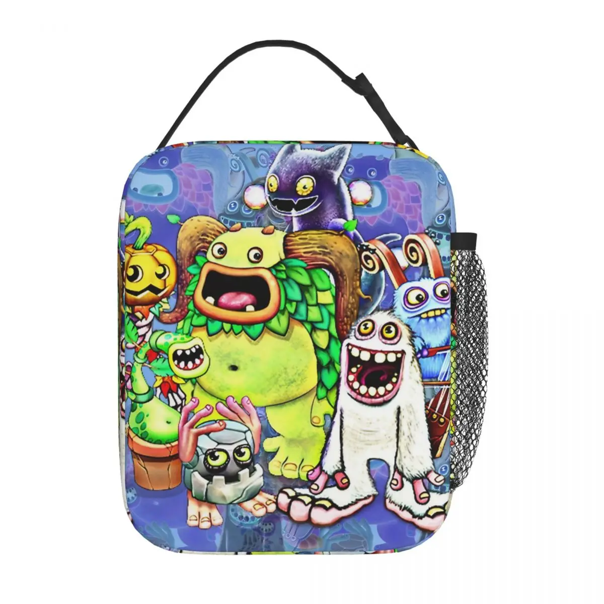My Singing Monsters Borsa Da Pranzo Isolata Portatile Cartoon Game Lunch Container Borsa Termica Lunch Box Tote Office Bento Pouch
