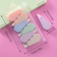 1 Set/6 Piece Cute Kawaii Macaron Correction Tape Altered Tools School Office Corrector Stationery Kids Sweet Novelty Supplies 5
