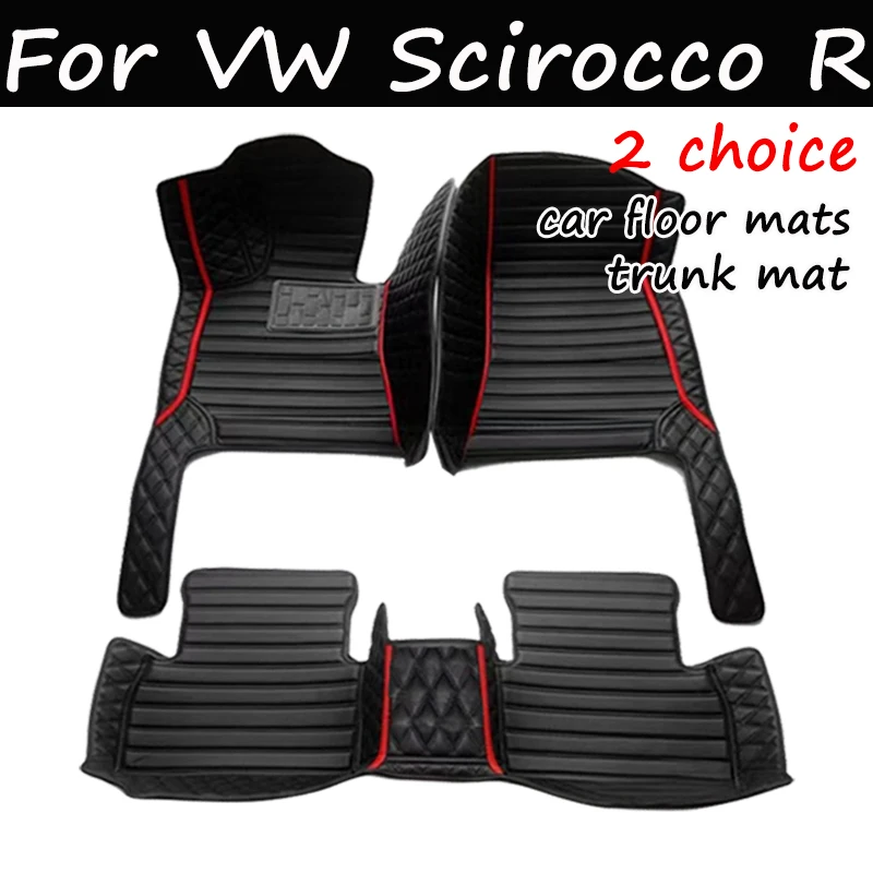 

Автомобильные коврики для VW Scirocco R 3R 2009-2017, аксессуары для интерьера центра прямых поставок, 100% подходят для кожаных ковриков, ковриков, подкладок для ног