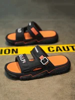 Men's Sports Slippers, Casual Non-Slip and Anti-Odor Slippers, Indoor and Outdoor Beach Shower Spring and Summer Open-Toed Shoes