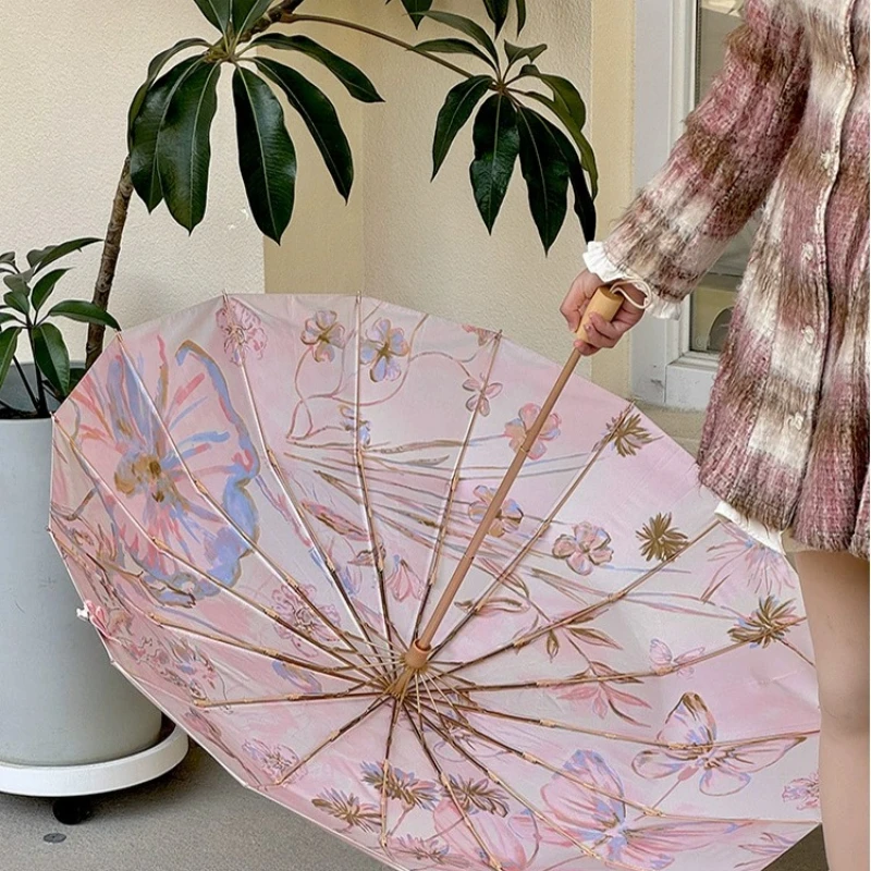 Waterproof Folding Sun Umbrella for UV Protection and Rain