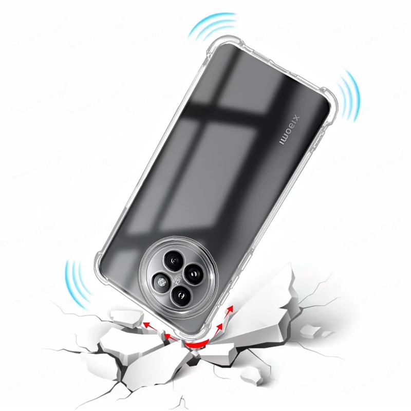 Premium Shockproof Clear TPU Case with Airbag Buffer Protection