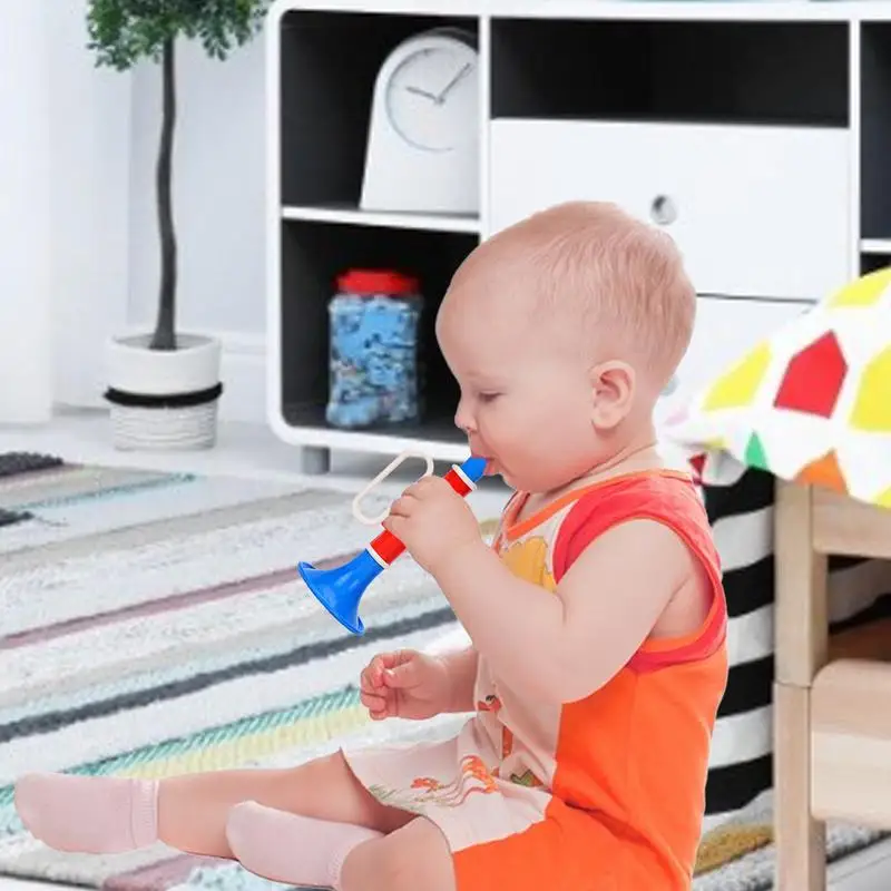 Student BeginnerTrumpet Instrument Little Trumpet Toy For Toddler Kids Educational Toys Infants Music Toys For Girls Boys