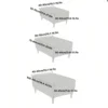 1Pc Elastic Stool Cover, Thickened All-inclusive Square Low Stool Cover, Household Sofa Footrest Stool Cover Furniture Protector 3