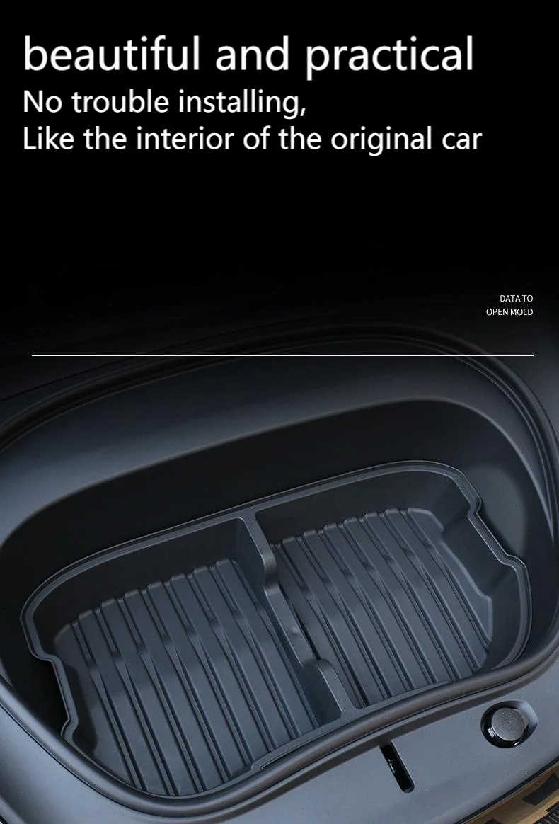 For Tesla New Model 3 Highland 2024 2025 Front Trunk Storage Box Front Organizer