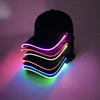 Fashion Glowing Baseball Cap LED Hiphop Hat Club Props Fluorescent Light Up Hat DJ Music Supplies Costume 3