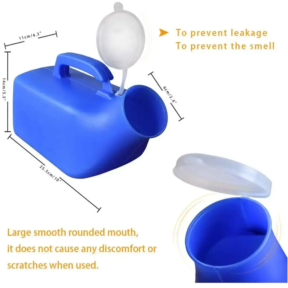 Portable Incontinence Bottles 2000ML Plastic Mobile Urinals Men Children Outdoor Travel Kit Urgent Urine Urinal Bottle portable urinal bottles