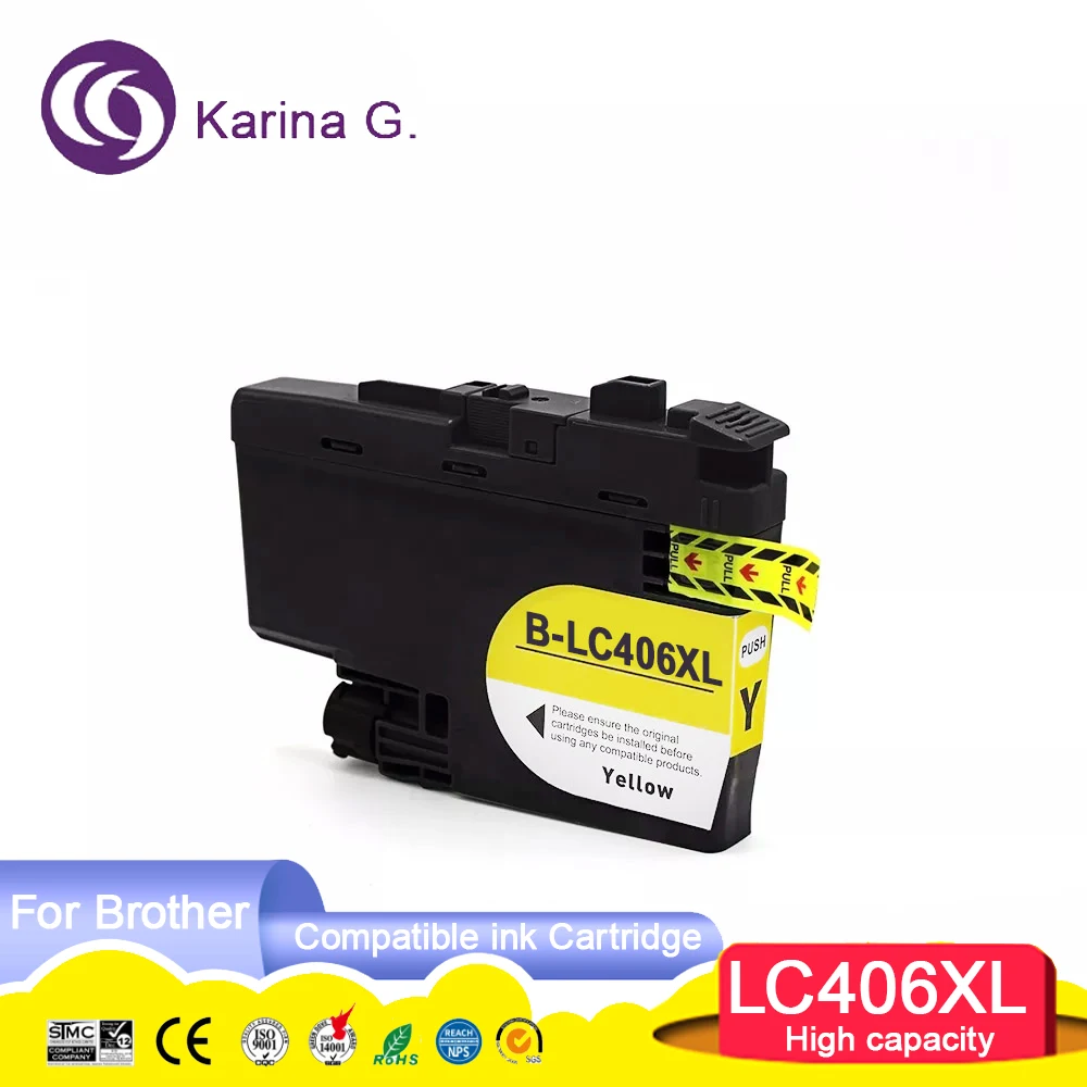 High capacity LC406XL LC 406XL Premium Color Compatible Printer Ink Cartridge fo