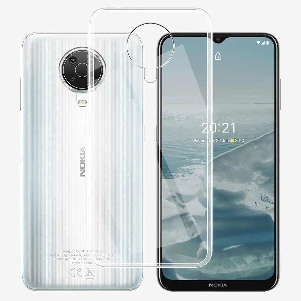For Nokia G10 Case 6.52 inches Clear Silicone Soft TPU Phone Case Cover