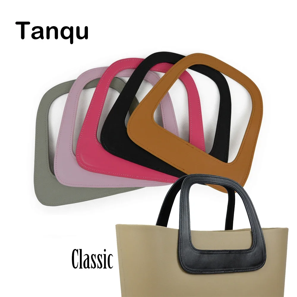 TANQU New big Oblong Faux PU Leather Handle for standard Obag Classic Bag Body Big O Bag Accessory