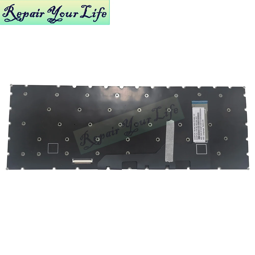 Russo Espanhol Por-chave Rgb Teclado Retroiluminado para Msi Gs66 Stealth 10sfs 10sgs Gp66 ms 1542 Teclado para Jogos Retroiluminação Colorida us - Imagem 6